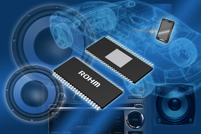 ROHM’s new high-efficiency system power IC suits car audio